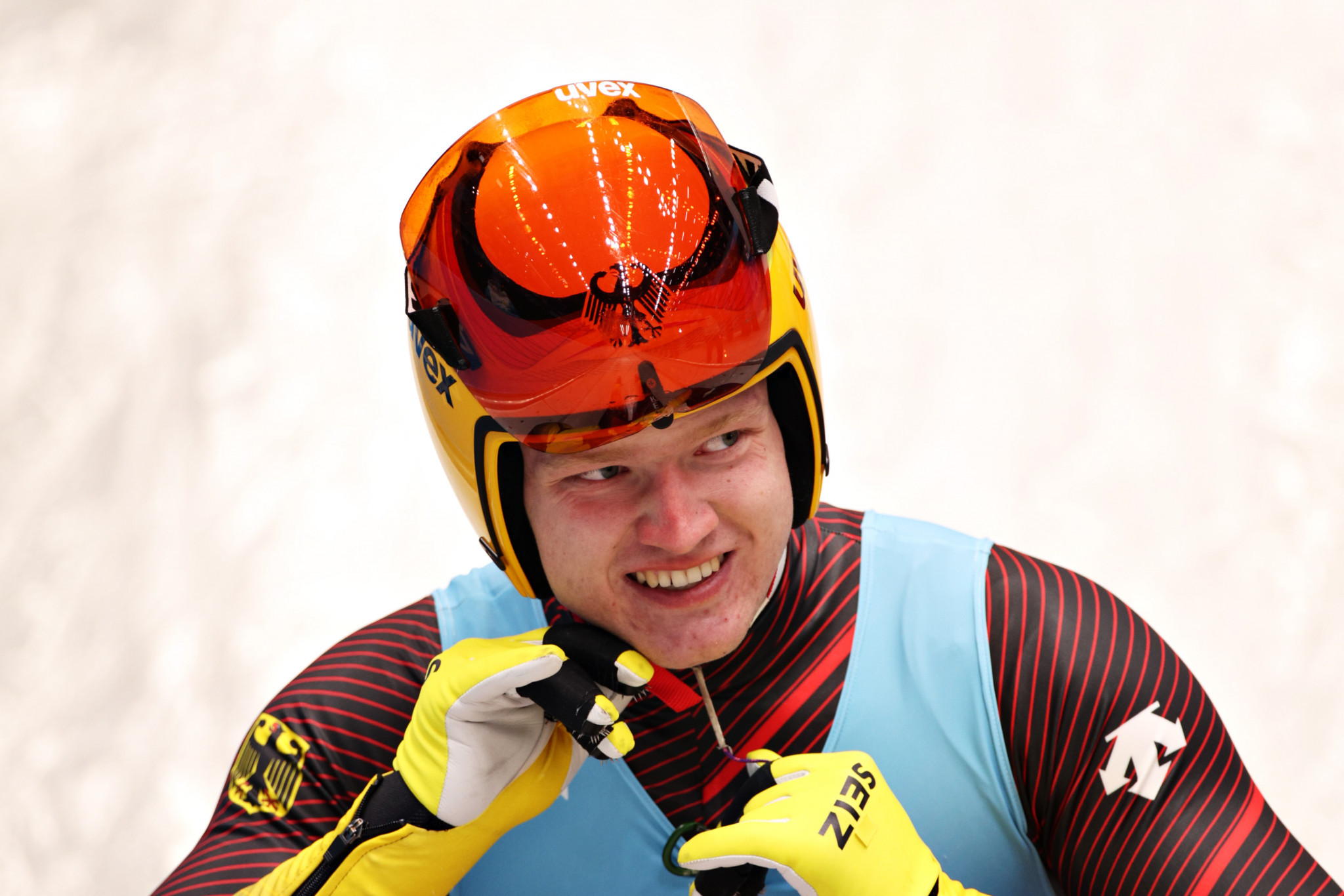 Max Langenhan of Germany claimed a fourth consecutive men's singles Luge World Cup win ©Getty Images