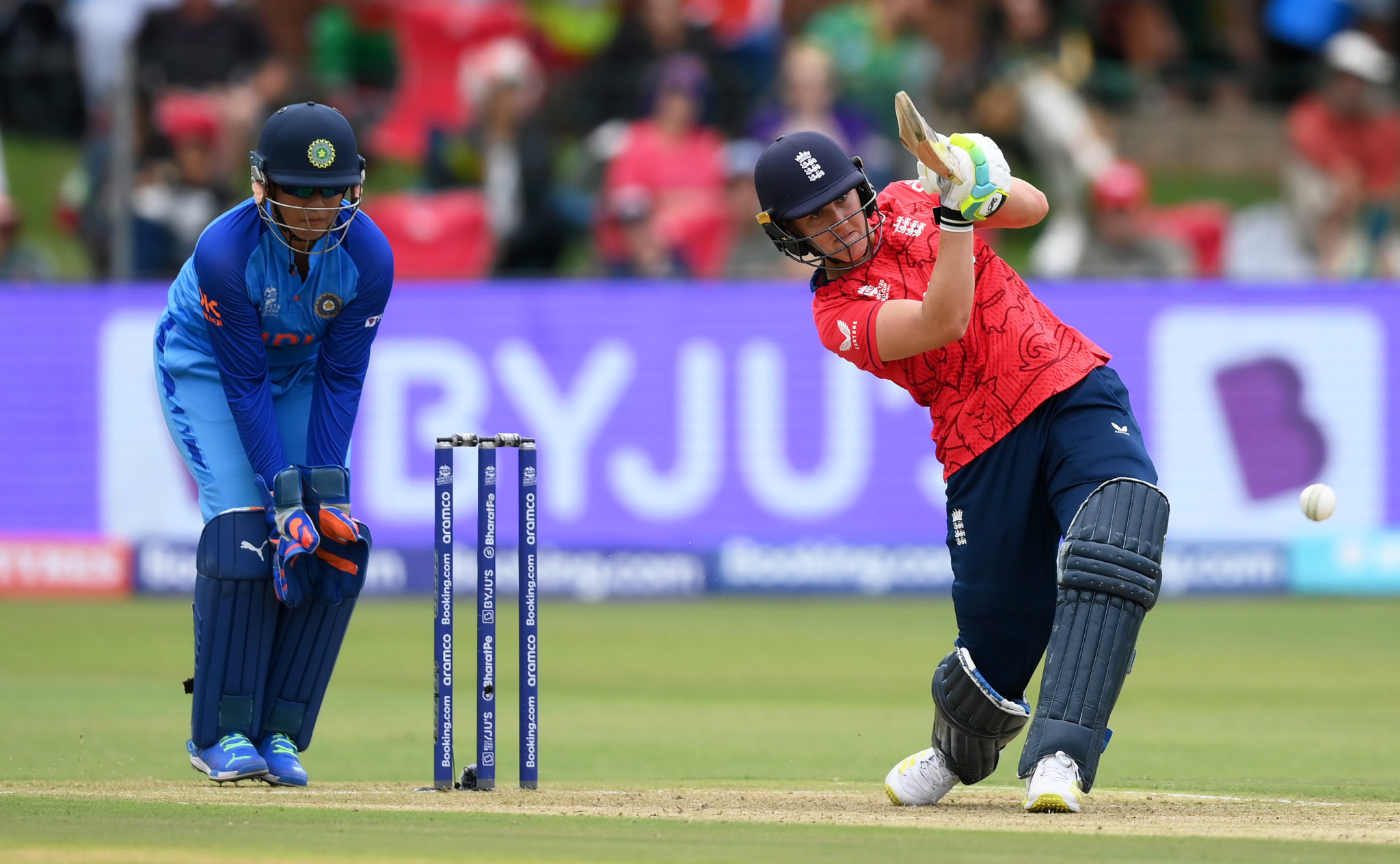 A half-century from Natalie Sciver-Brunt helped England stay unbeaten at the Women's T20 World Cup as they beat India by 11 runs ©Getty Images  