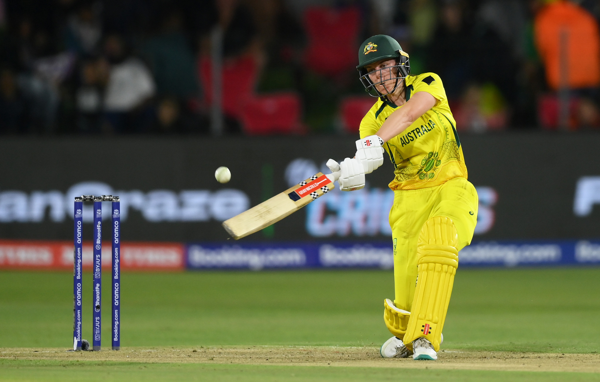 A knock of 57 from Tahlia McGrath helped Australia beat South Africa and complete an unbeaten group stage ©Getty Images  