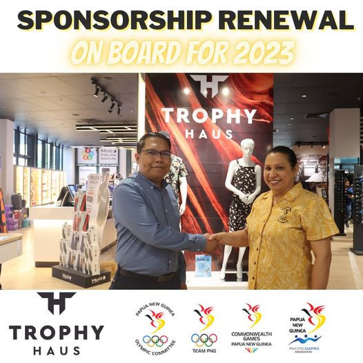 Sports equipment and clothing provider Trophy Haus Limited has renewed its sponsorship agreement with the PNGOC ©PNGOC