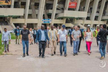 Officials from France, Belgium and Canada have visited Kinshasa to inspect venues for the 2023 Francophone Games ©CNJF