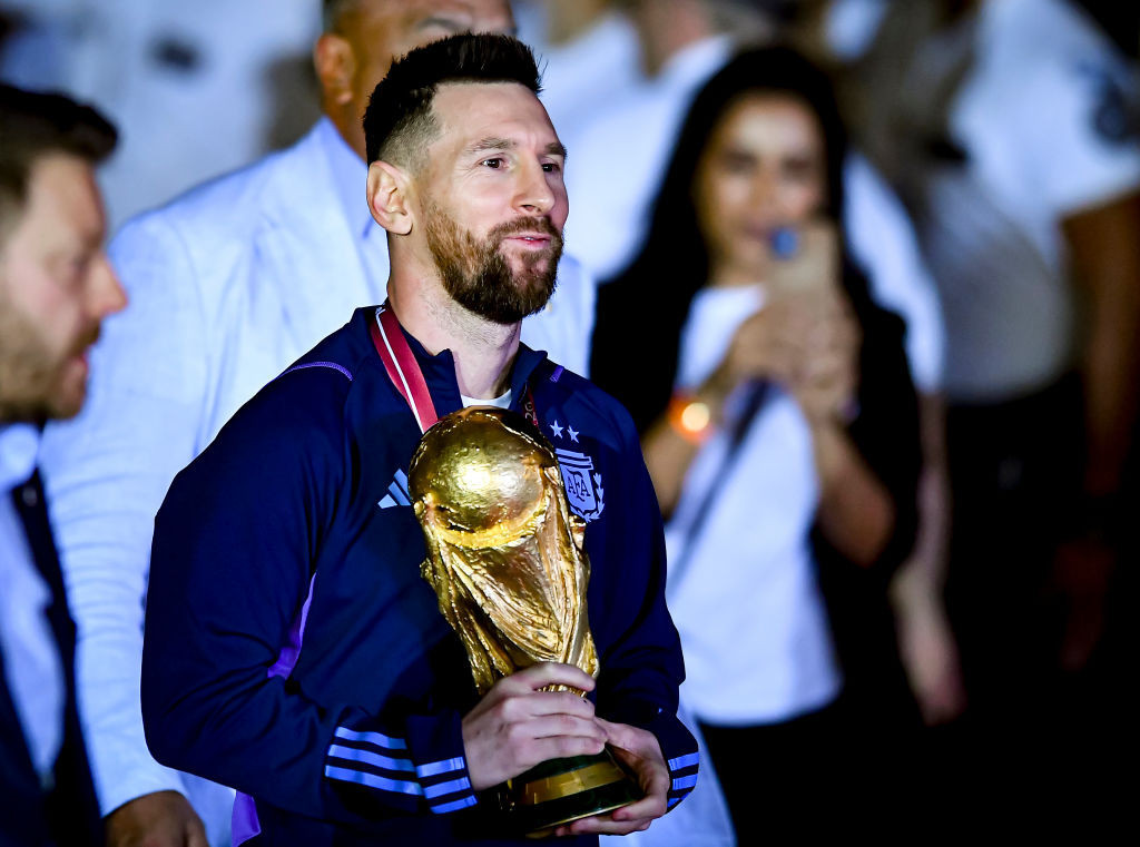Argentina's World Cup winner Lionel Messi is one of three nominations for the FIFA Men's Player of 2022 ©Getty Images