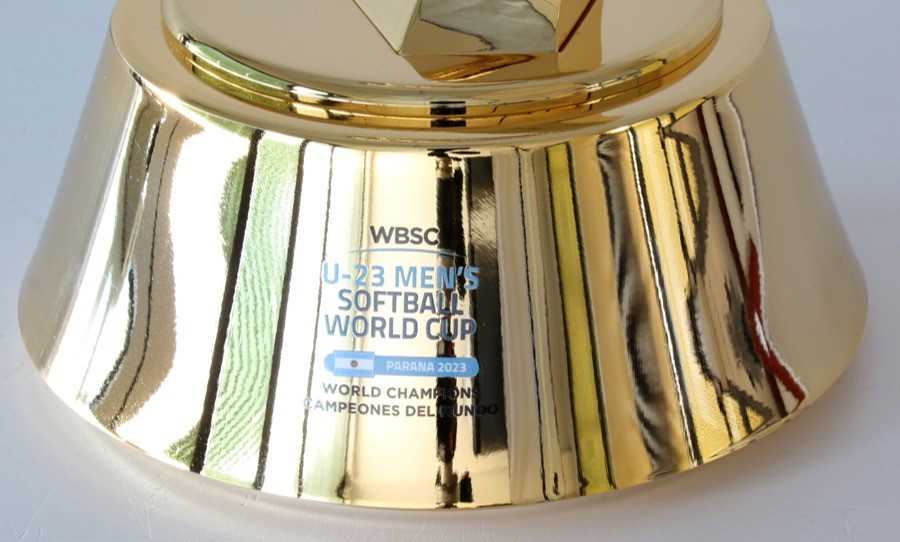 There will be a new trophy for the WBSC's new event this year, the Under-23 Men's Softball World Cup, which is set to feature a team from Guatemala playing under the WBSC banner ©WBSC