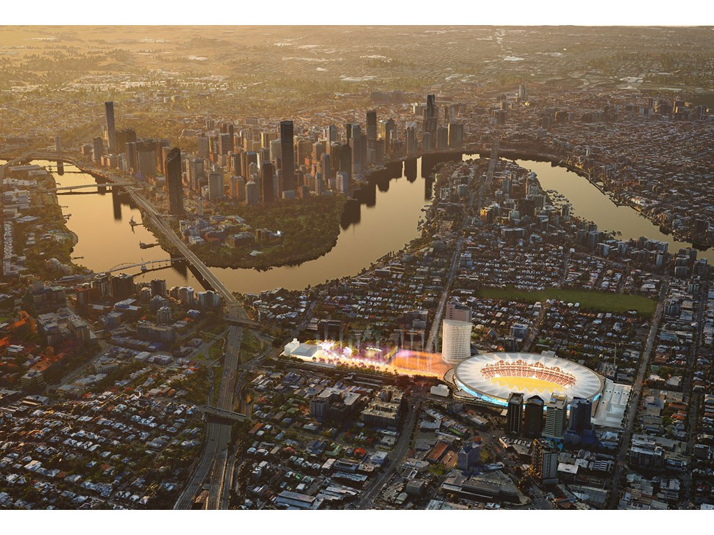 Annastacia Palaszczuk has claimed that the rebuilt Gabba would a "major revitalisation" of the area ©Queensland State Government 
