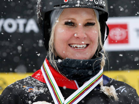 Julie Zogg wins her second world title after claiming her first in the 2019 Utah World Championships in the parallel slalom event ©Getty Images