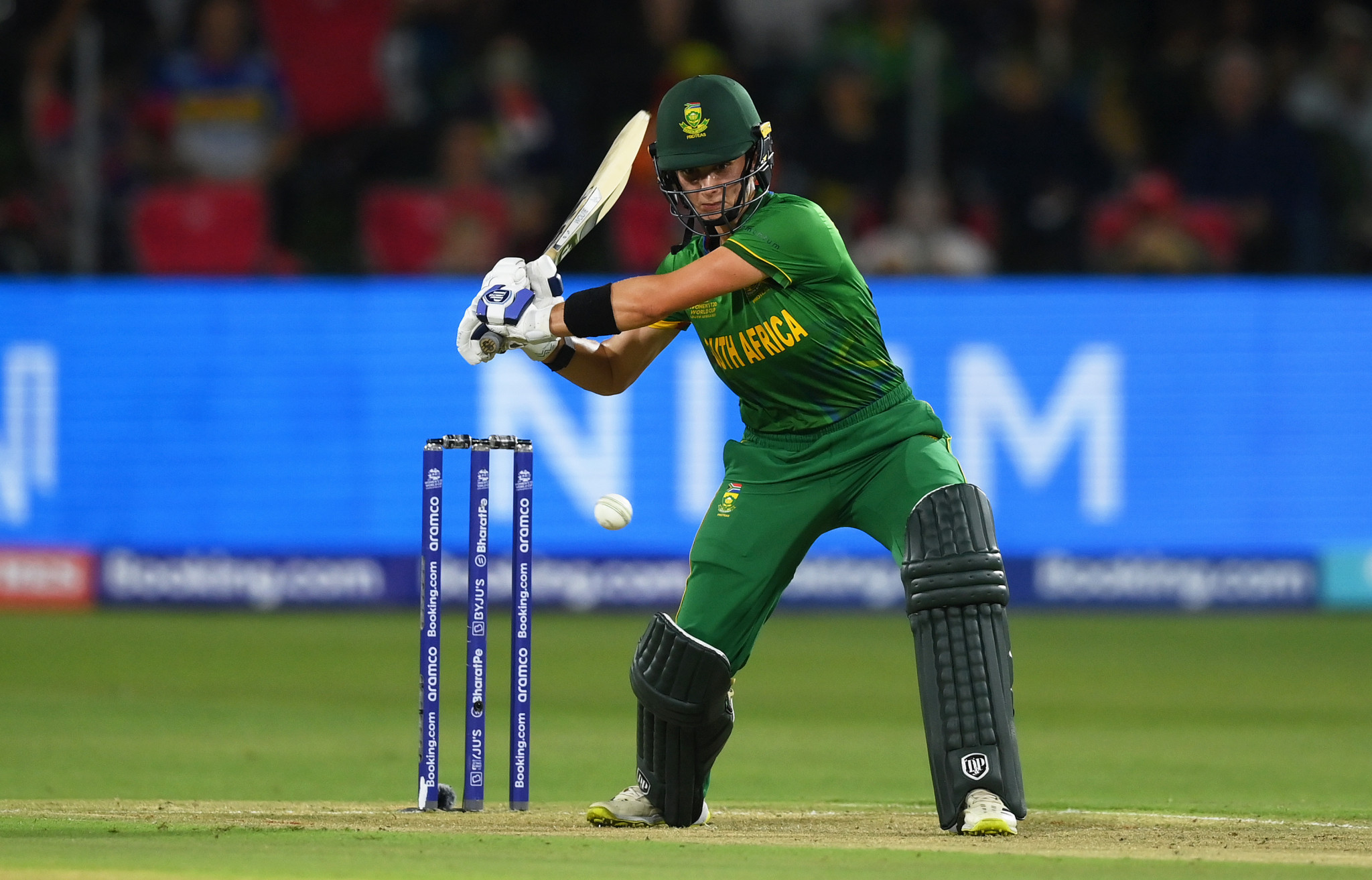 Laura Wolvaardt scored 66 runs as South Africa sealed their semi-final place at the Women's T20 World Cup with a ten-wicket win over Bangladesh ©Getty Images