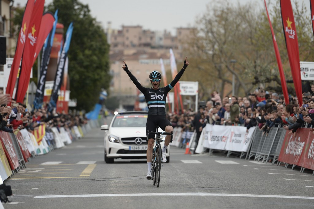 Wouter Poels earned a solo victory on stage five of the Volta a Catalunya ©Getty Images