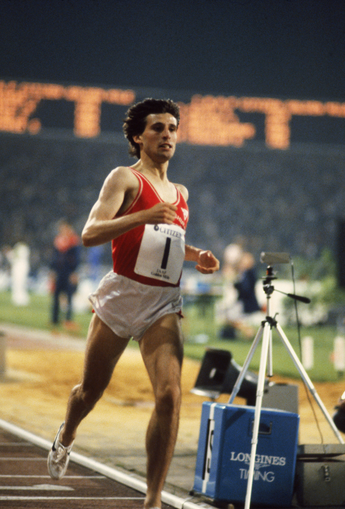 World Athletics President Sebastian Coe set a world record for the mile three times during his outstanding career ©Getty Images