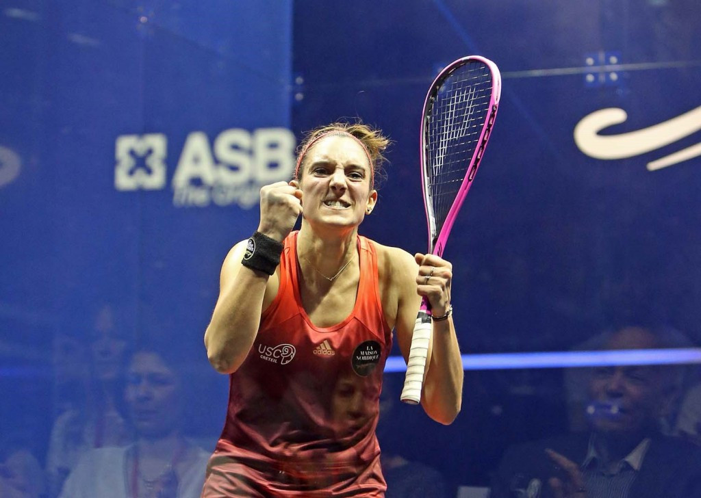 Defending women's champion Camille Serme beat England's world number one Laura Massaro in a repeat of last year’s British Open final ©squashpics.com