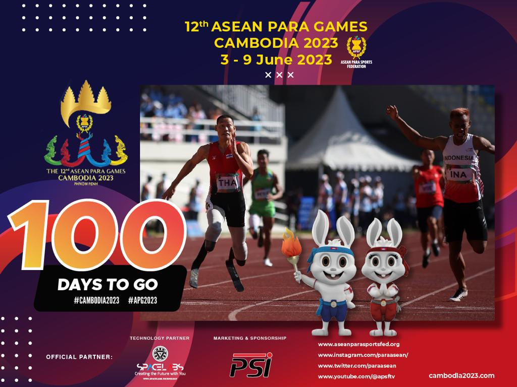 The 100 days to go milestone before the ASEAN Para Games has been marked ©ASEAN