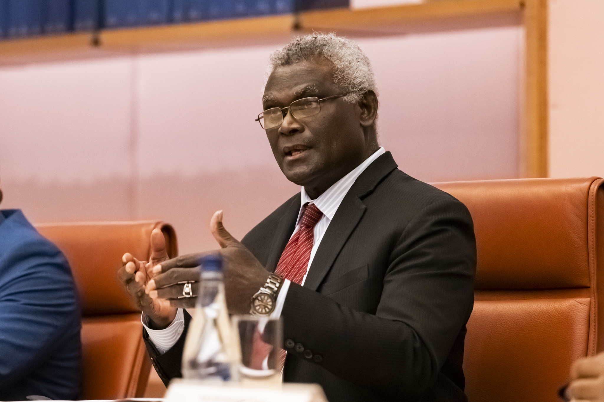 Manasseh Sogavare wants to review the Solomon Islands' security treaty with Australia ©Getty Images