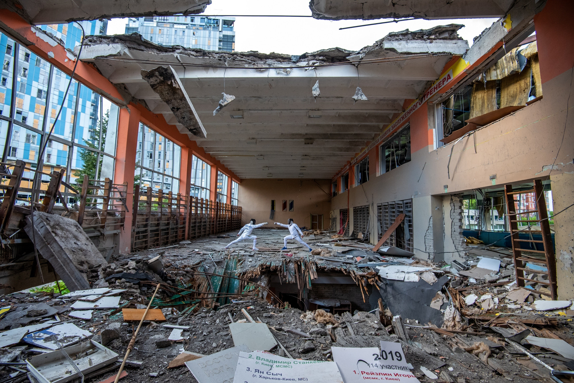 Multiple sports faculties have been destroyed in Ukraine since the invasion ©Mykola Synelnykov