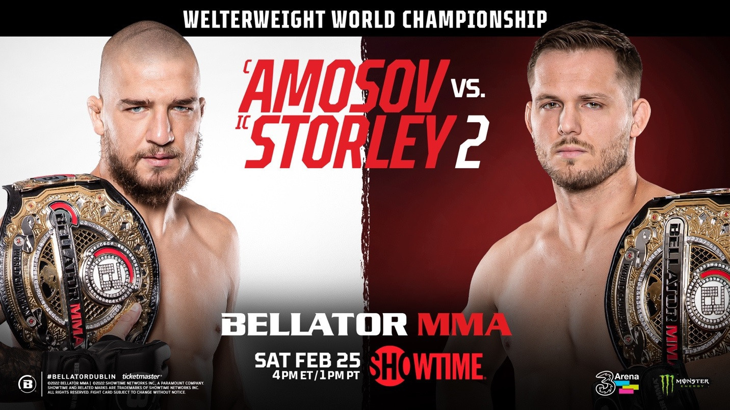 Ukrainian Yaroslav Amosov and American Logan Storley are set to fight for the Bellator welterweight title ©Belllator MMA
