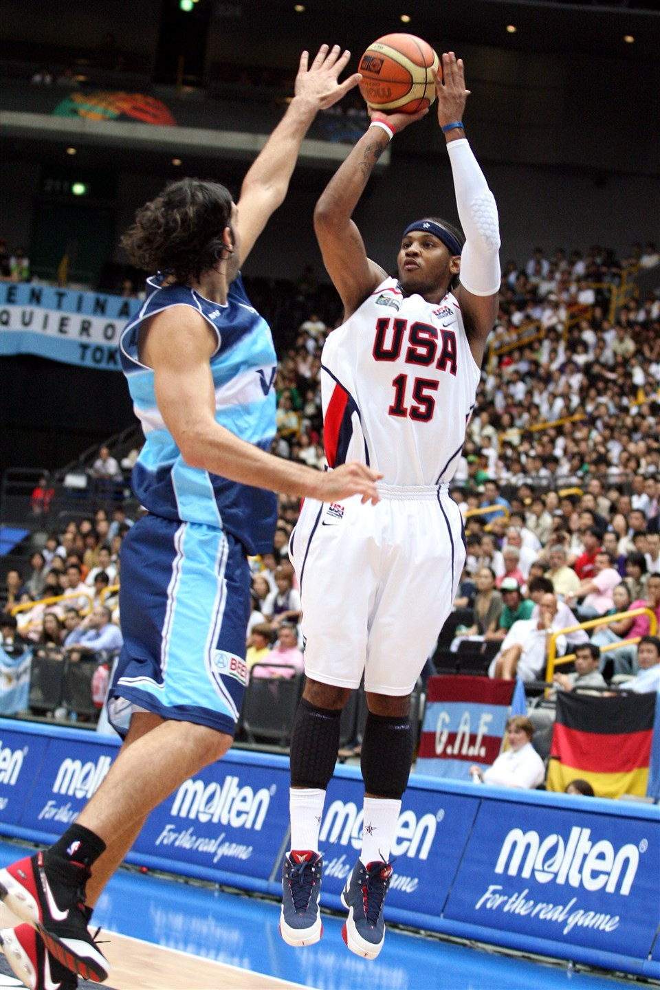 Carmelo Anthony at the 2006 FIBA World Cup, where he averaged almost 20 points ©FIBA