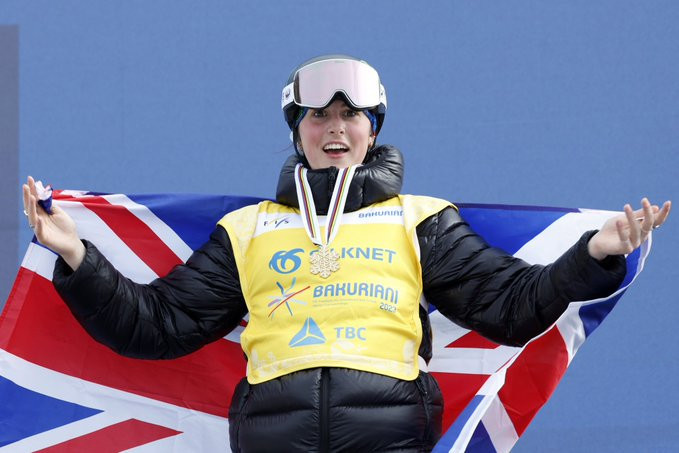 Mia Brookes is the youngest snowboarding world champion ©Team GB
