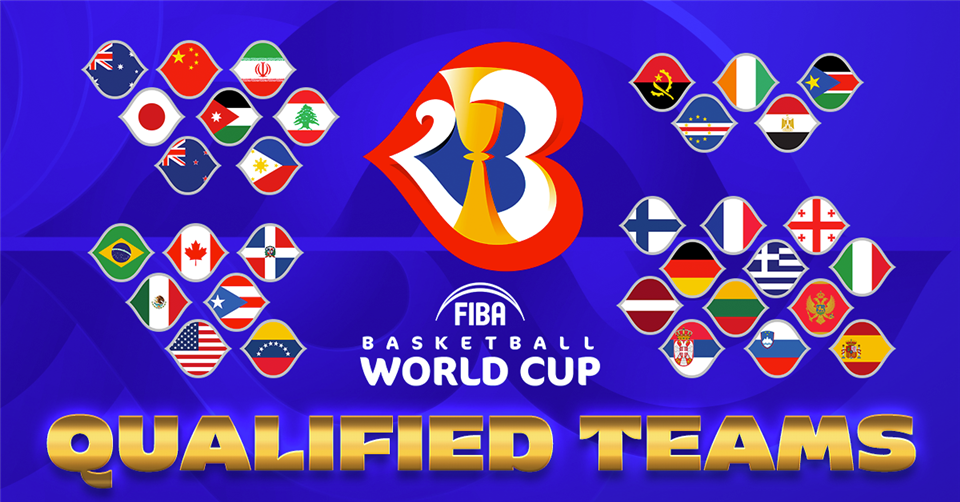 All 32 places for the 2023 FIBA Basketball World Cup have now been taken ©FIBA
