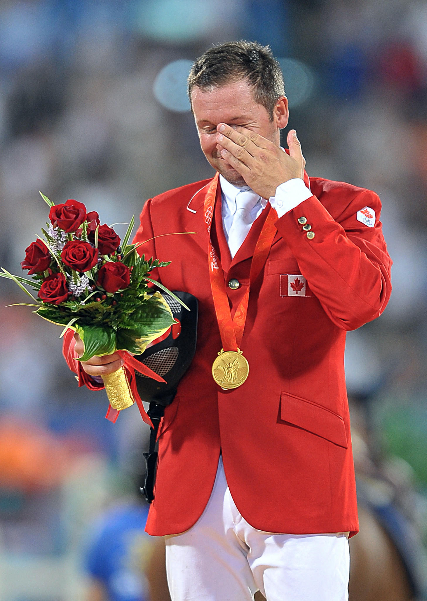Eric Lamaze won individual jumping gold for Canada at the Beijing 2008 Olympics ©Getty Images