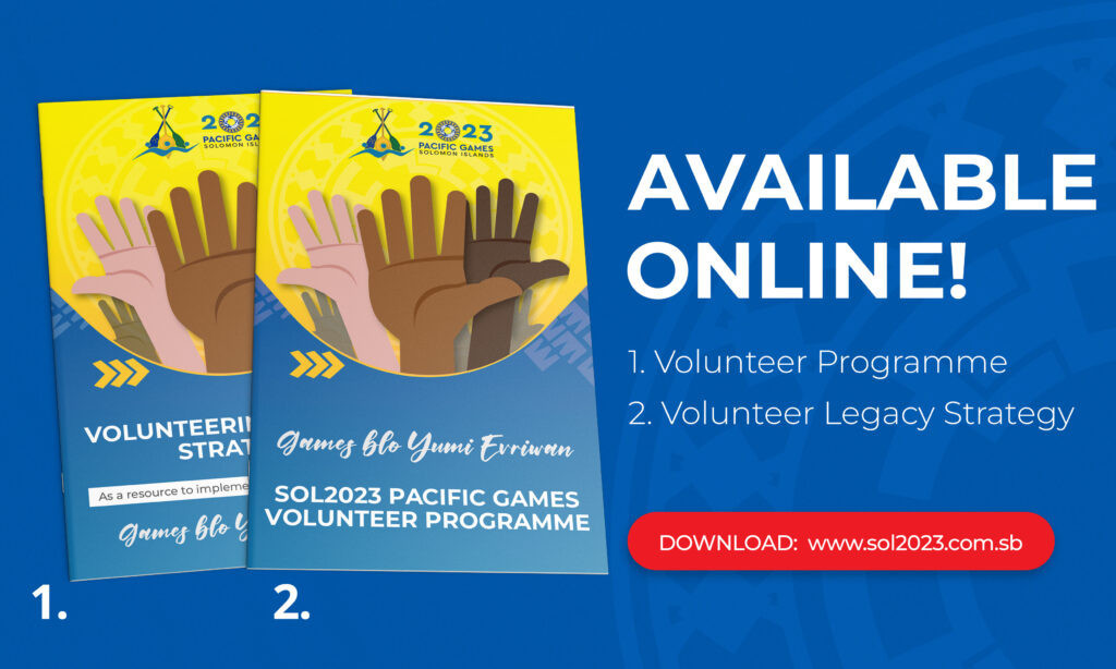 Both guides to the volunteer scheme for the 2023 Pacific Games are available online ©Sol2023