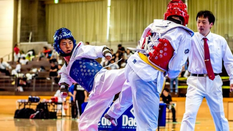Taekwondo player Kenta Awatari  is aiming to make Japanese workplaces more inclusive ©Japanese Taekwondo Association