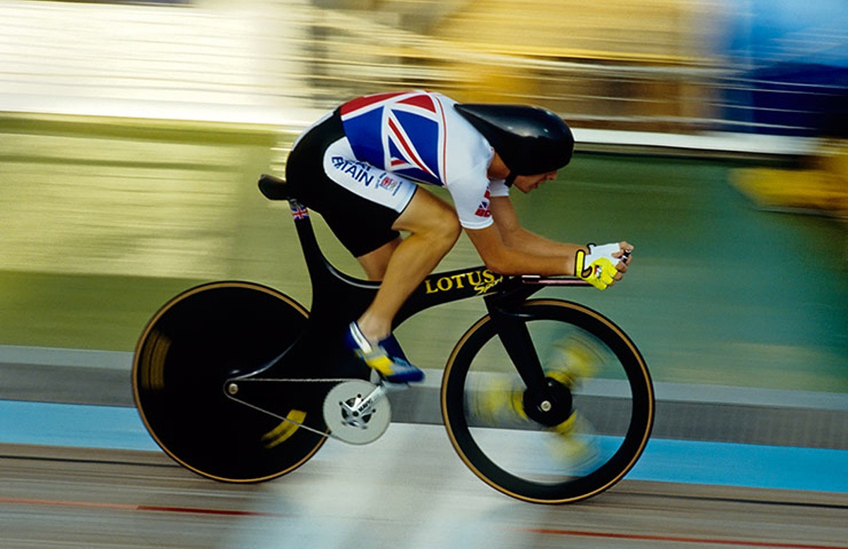 British Cycling has enjoyed a relationship with Lotus since Barcelona 1992 when Chris Boardman won the Olympic individual pursuit ©Getty Images