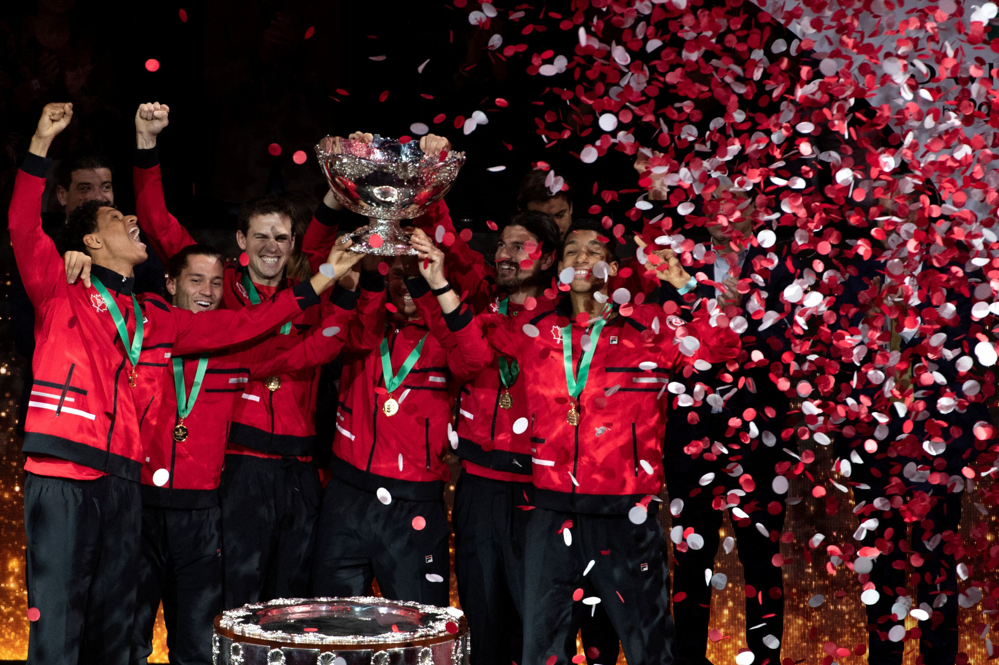 Canada beat Australia to lift the 2022 Davis Cup in Malaga ©Getty Images