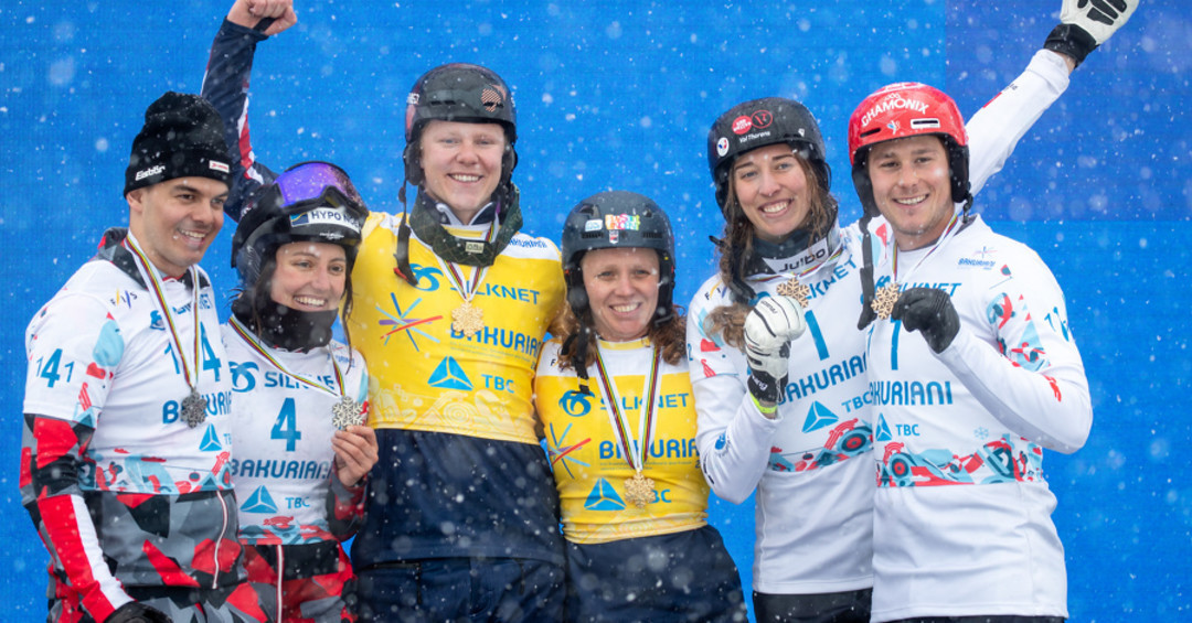 Bankes and Nightingale help Britain to snowboard cross mixed team gold in Bakuriani