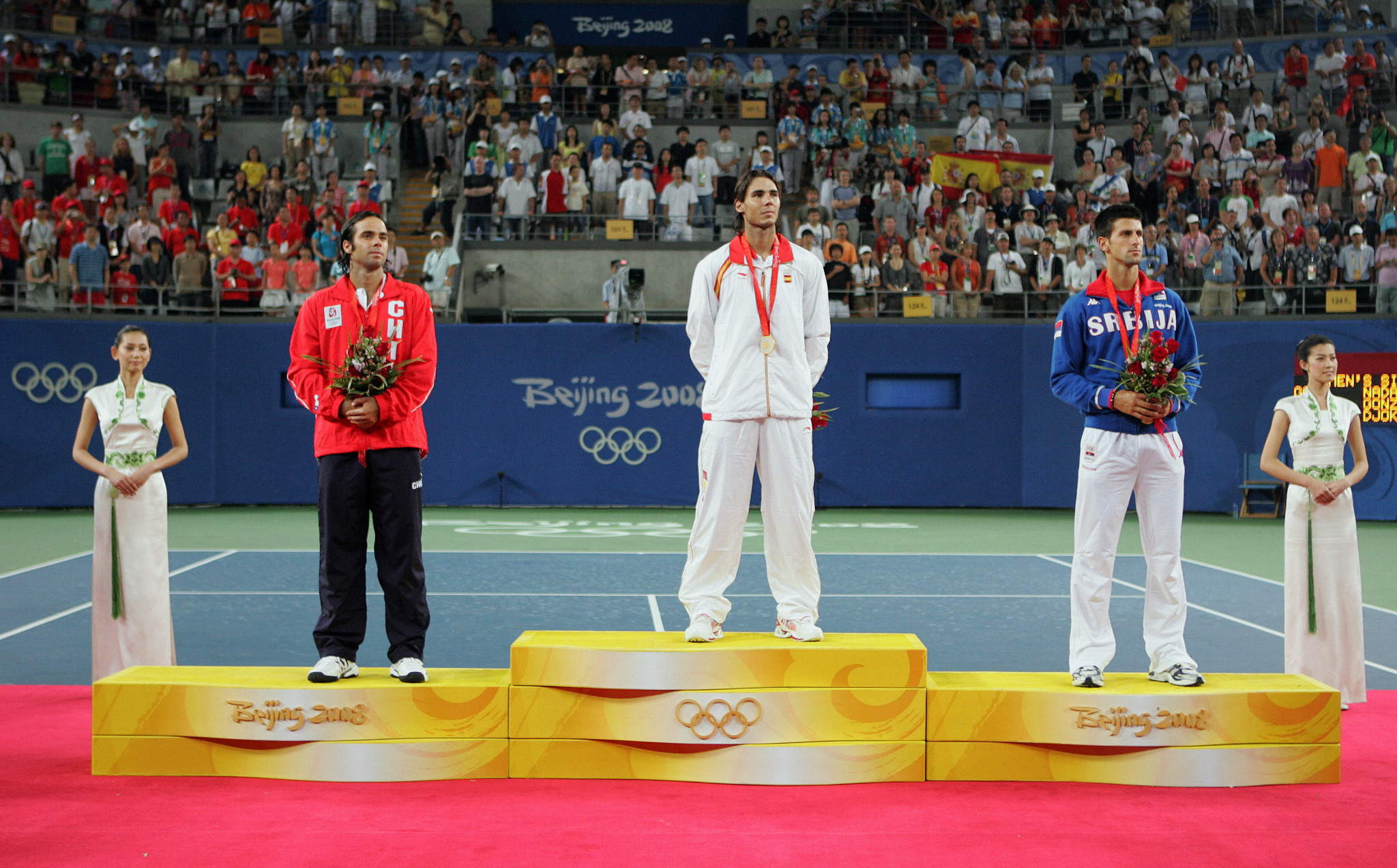 Novak Djokovic won men's singles Olympic bronze at Beijing 2008 ©Getty Images
