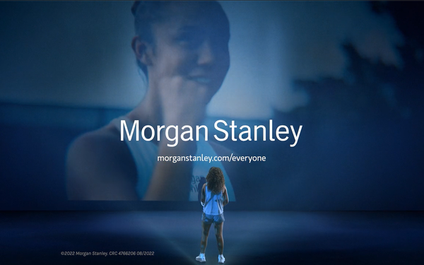 Morgan Stanley are already involved in tennis through its sponsorship with Canada's Leylah Fernandez ©Morgan Stanley