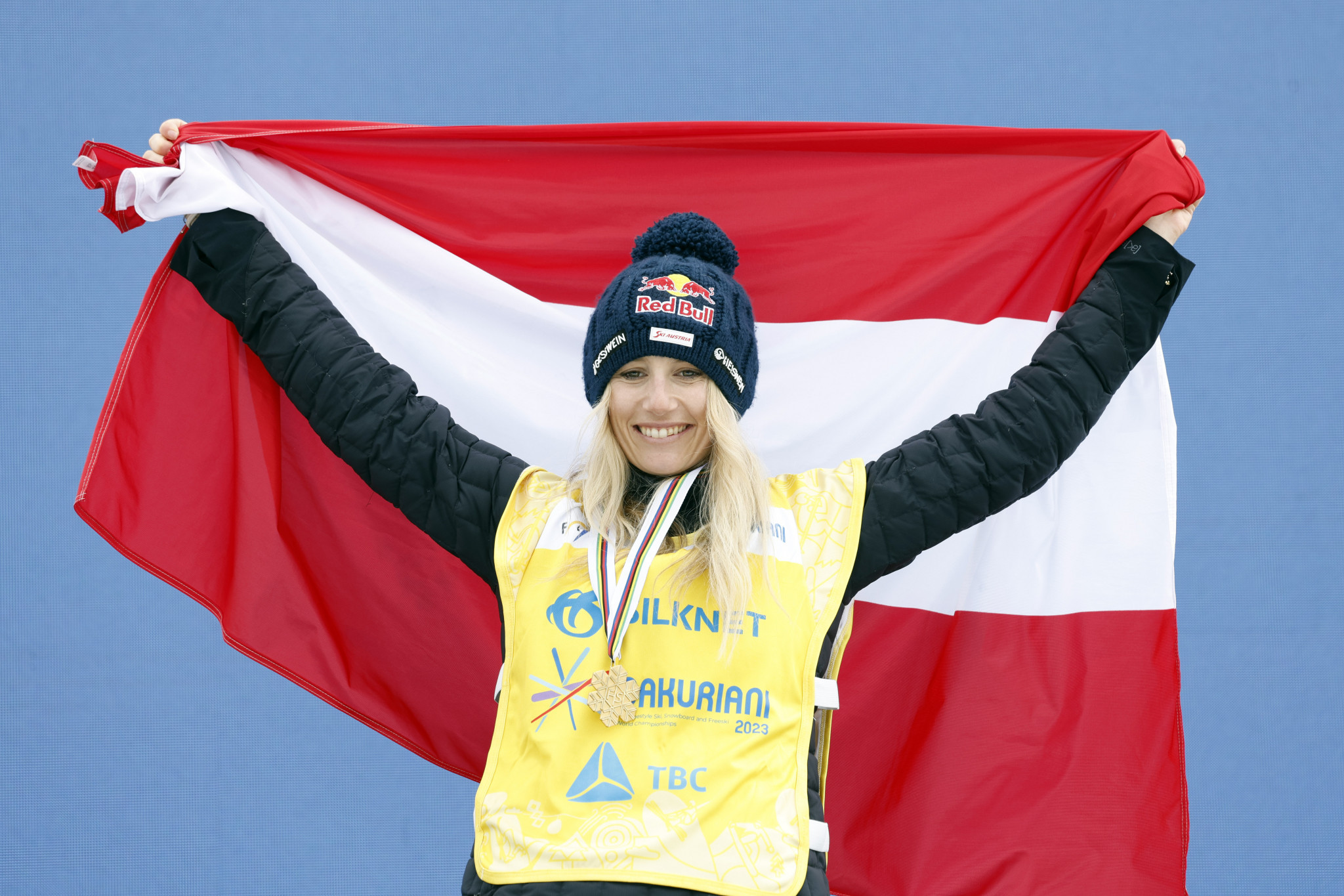 Austria's Anna Gasser earned women's snowboard halfpipe gold in Bakuriani ©Getty Images
