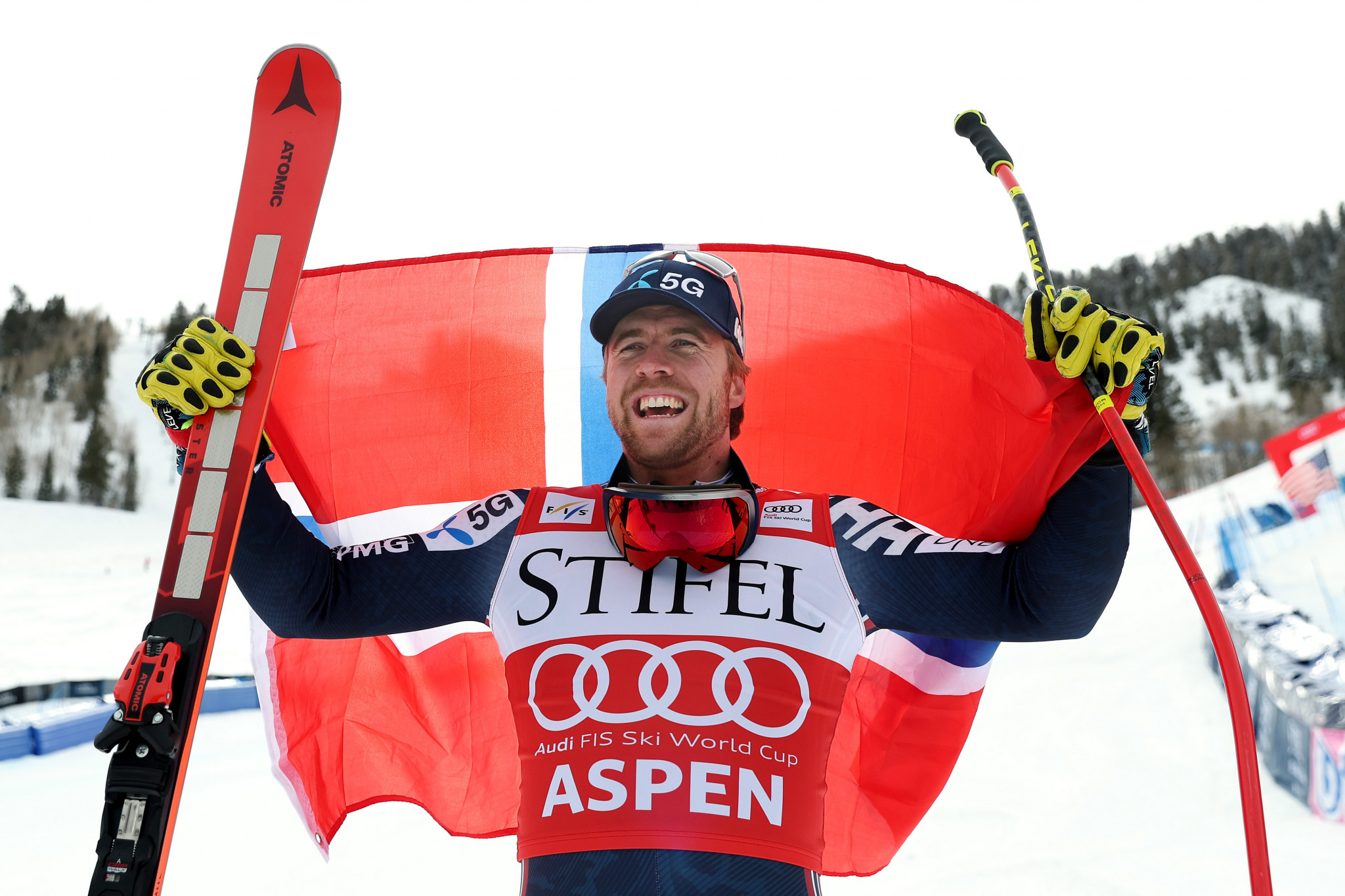 Aleksander Aamodt Kilde of Norway added yet another FIS Alpine Ski World Cup title by claiming the downhill gold in Aspen ©Getty Images