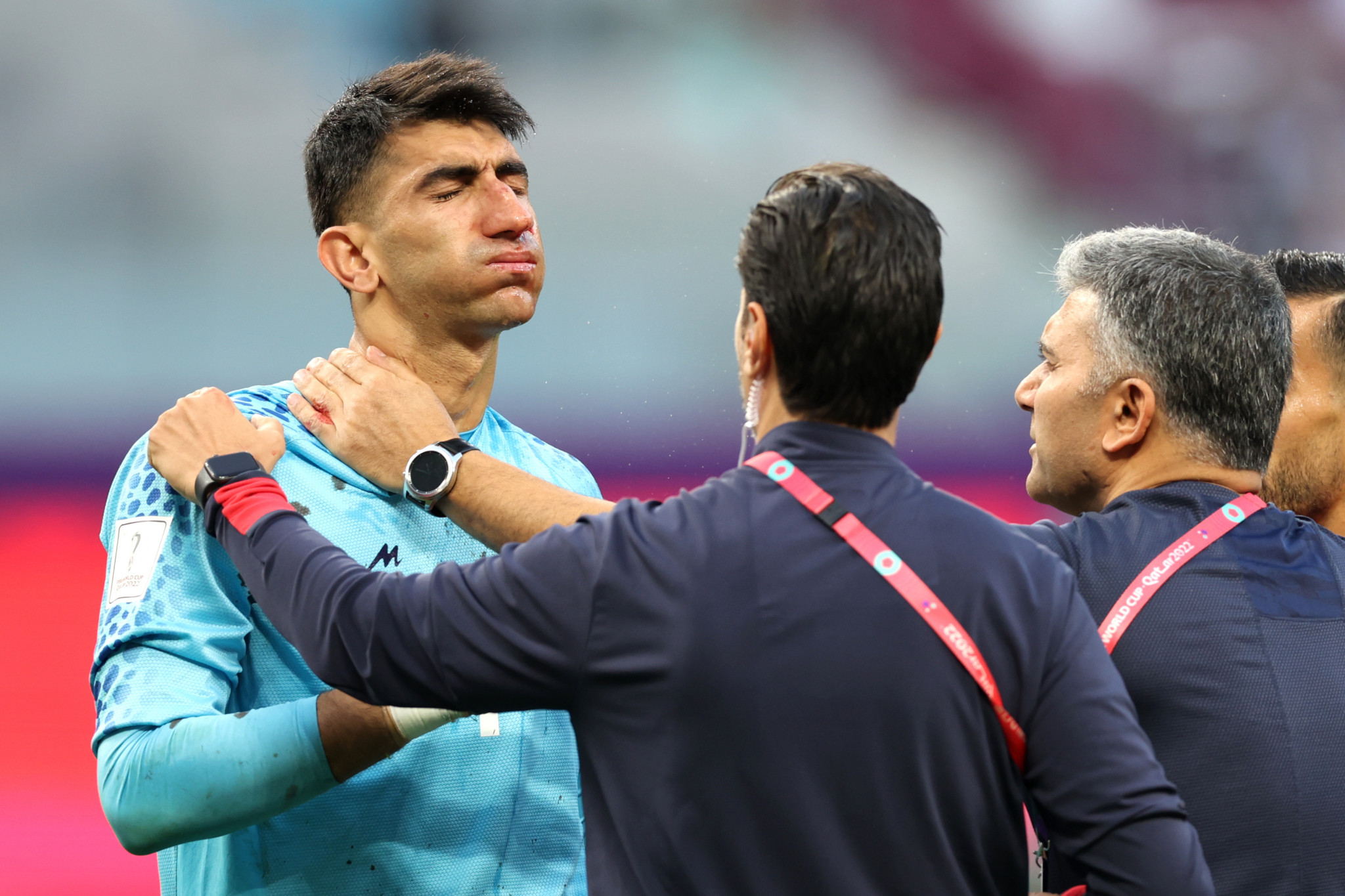 Iranian goalkeeper Alireza Beiranvand was initially allowed to continue in a World Cup match despite appearing visibly dazed, and IFAB stressed the need for an 