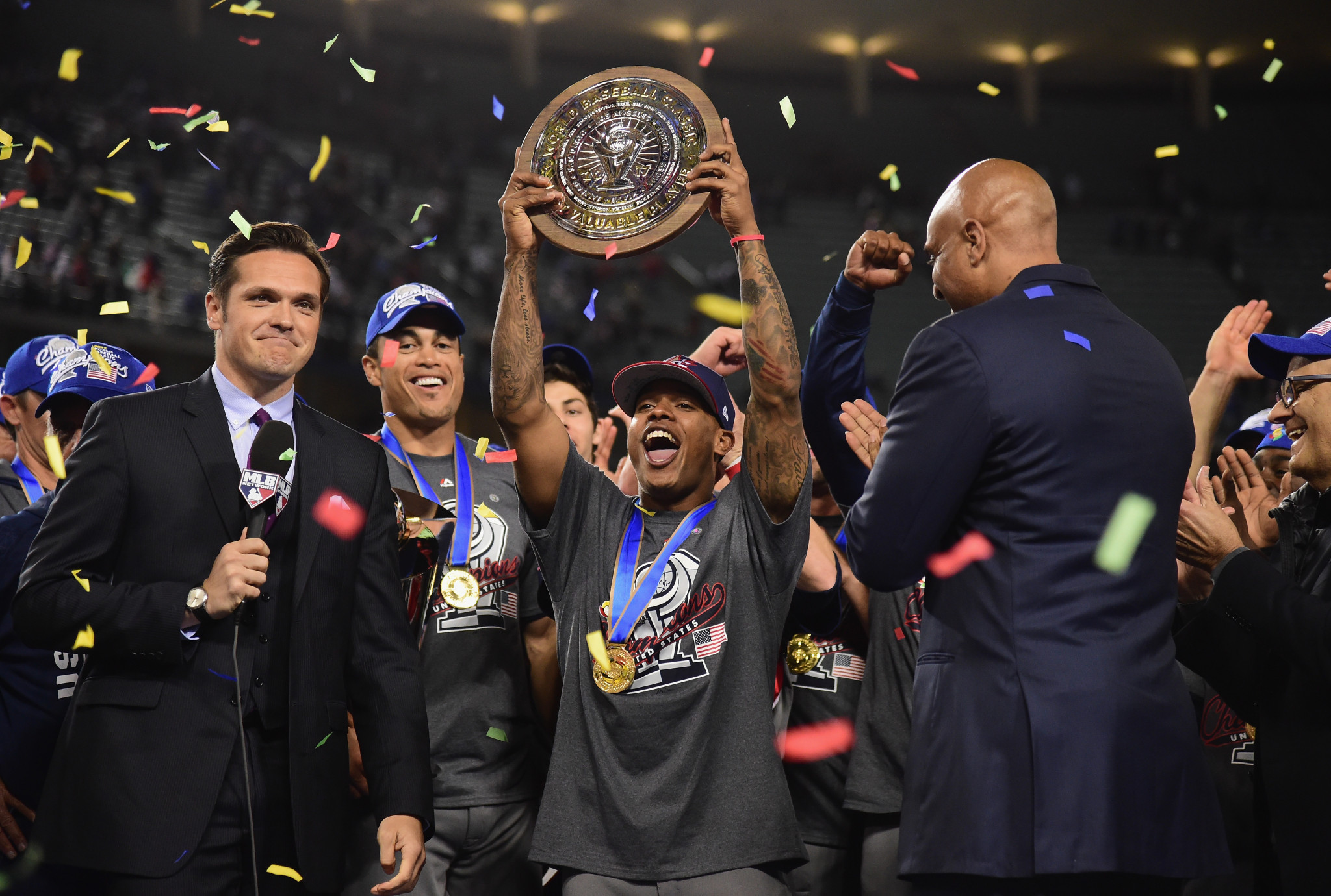 The United States are the holders of the World Baseball Classic trophy ©Getty Images