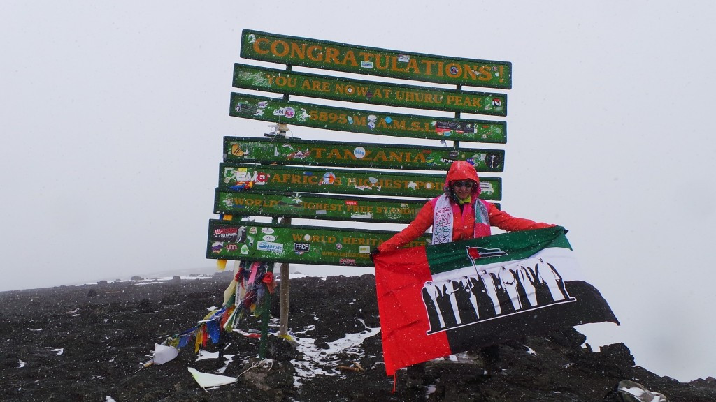 Dana Al Al has already reached the peaks of Mount Kilimanjaro and Mount Elbrus 