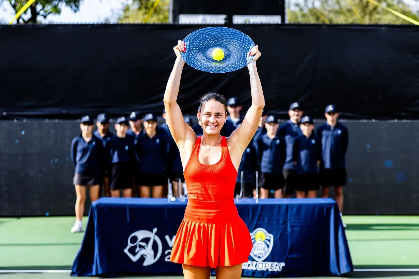 Marta Kostyuk won her first WTA title at the ATX Open ©WTA