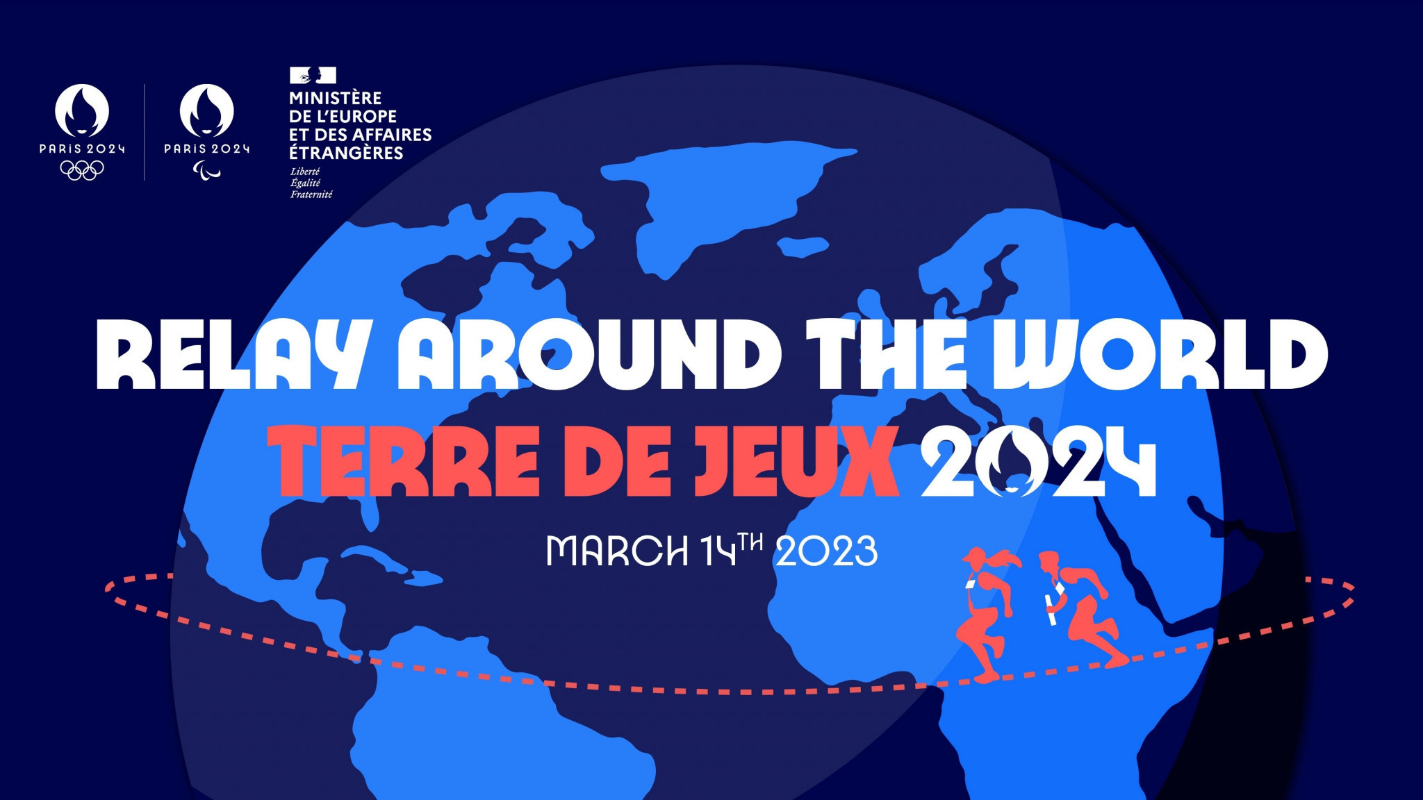 March 14 is set to mark 500 days until the start of the Paris 2024 Olympics, with a 24-hour Relay planned around the world ©Paris 2024
