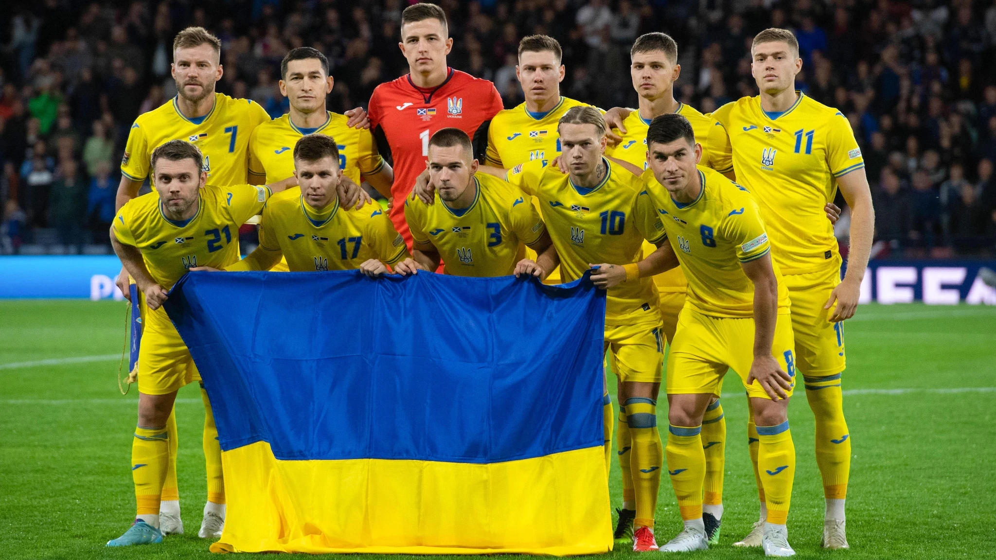 Joma are the official kit supplier of Ukraine's national team ©Getty Images