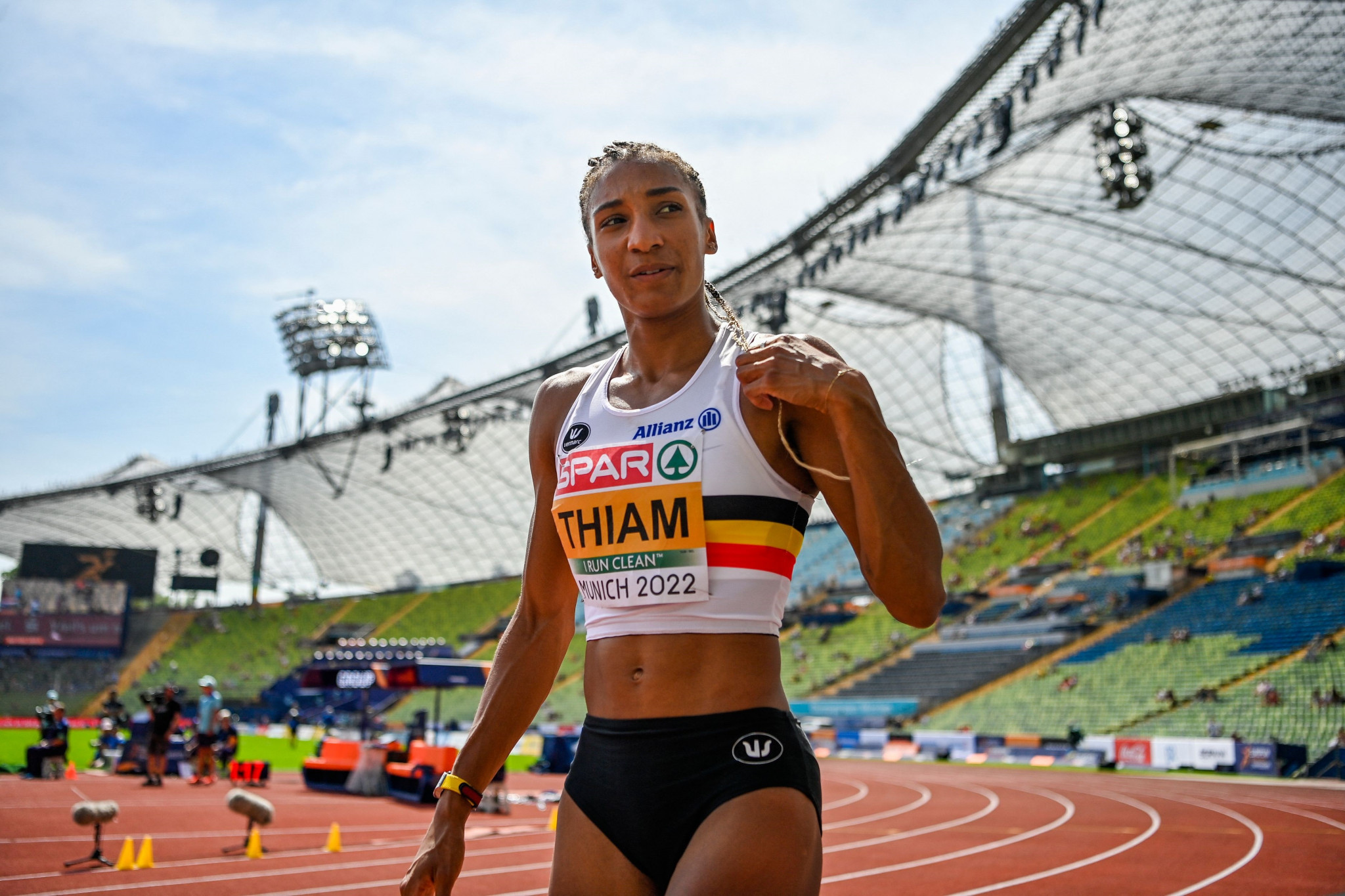 Double Olympic heptathlon champion Nafissatou Thiam believes the price of tickets for Paris 2024 are too expensive ©Getty Images