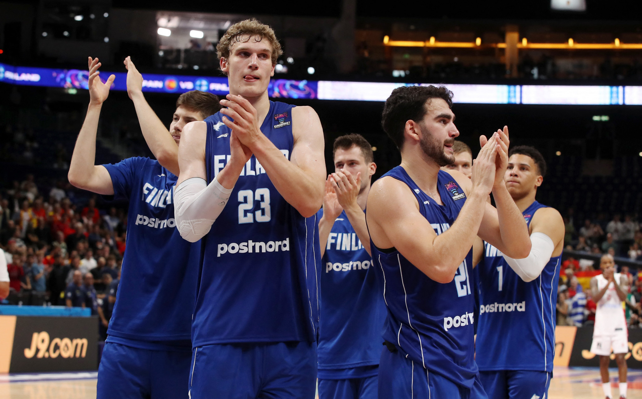 Finland's men were defeated in the quarter-finals of the 2022 EuroBasket tournament at the hands of Spain ©Getty Images  