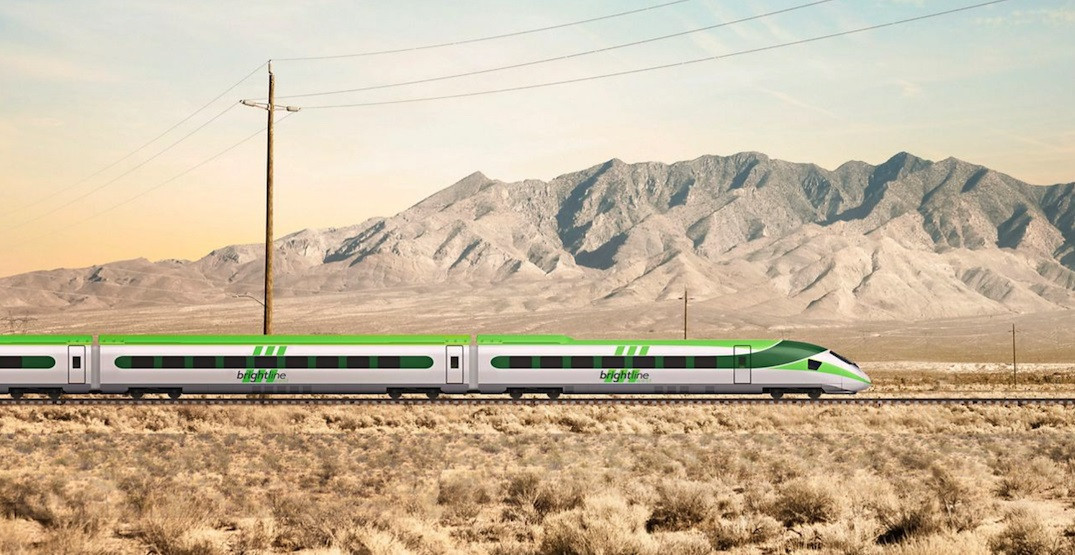 Trains are expected to reach a top speed of 200 miles per hour between Las Vegas and Los Angeles ©Brightline West