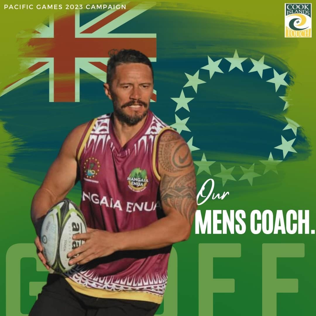 Geoff Halston has been named as Cook Islands' men's coach for the Solomon Islands 2023 Pacific Games ©Cook Islands Touch Association