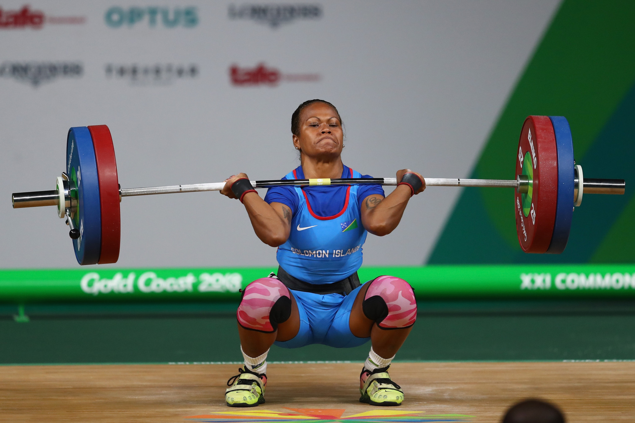 Weightlifter Jenly Tegu Wini claimed bronze at the Gold Coast 2018 Commonwealth Games ©Getty Images