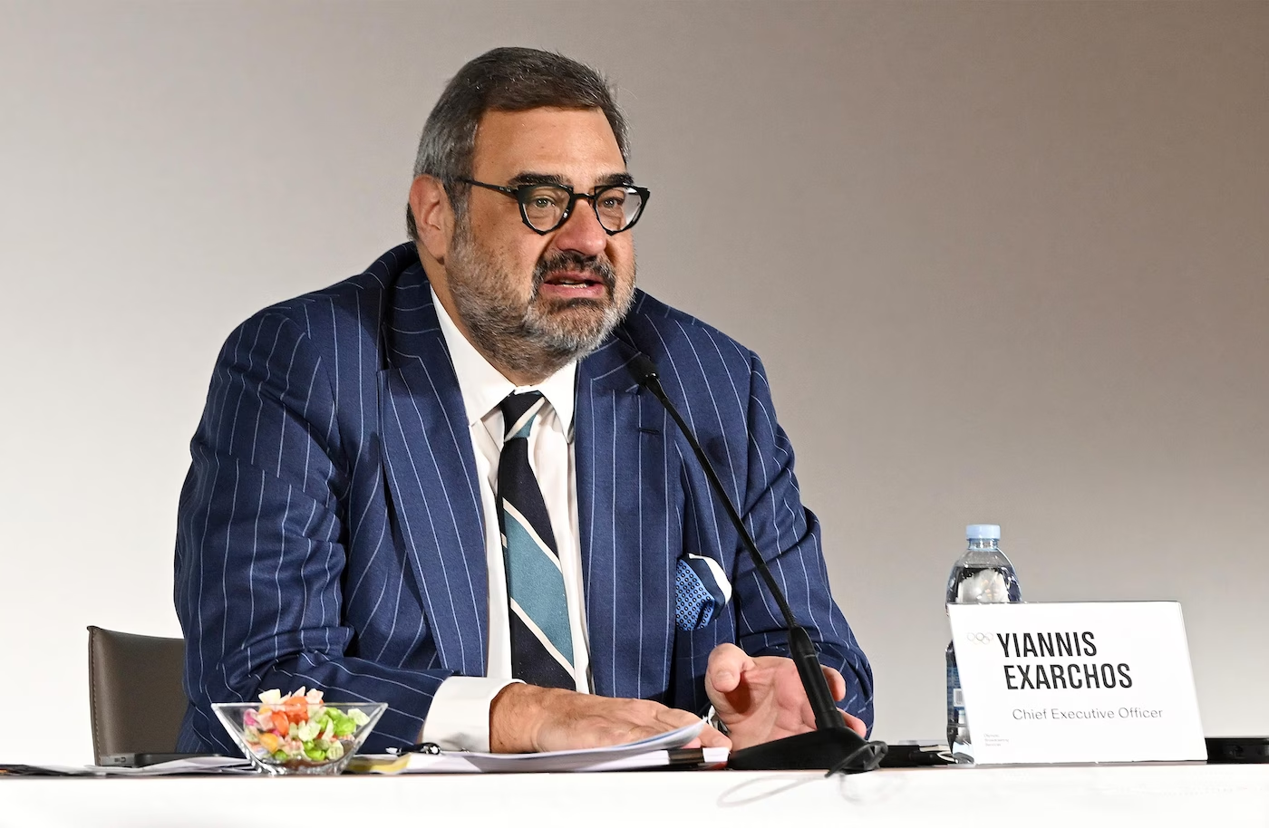 OBS chief executive Yiannis Exarchos revealed details to broadcasters of plans for Milan Cortina 2026, including greater access to athletes ©Milan Cortina 2026