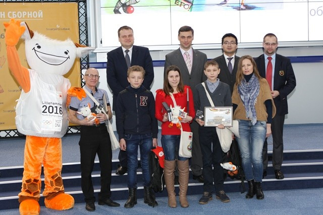 Some of the winners of the competition received their awards at the NOC RB headquarters in Minsk