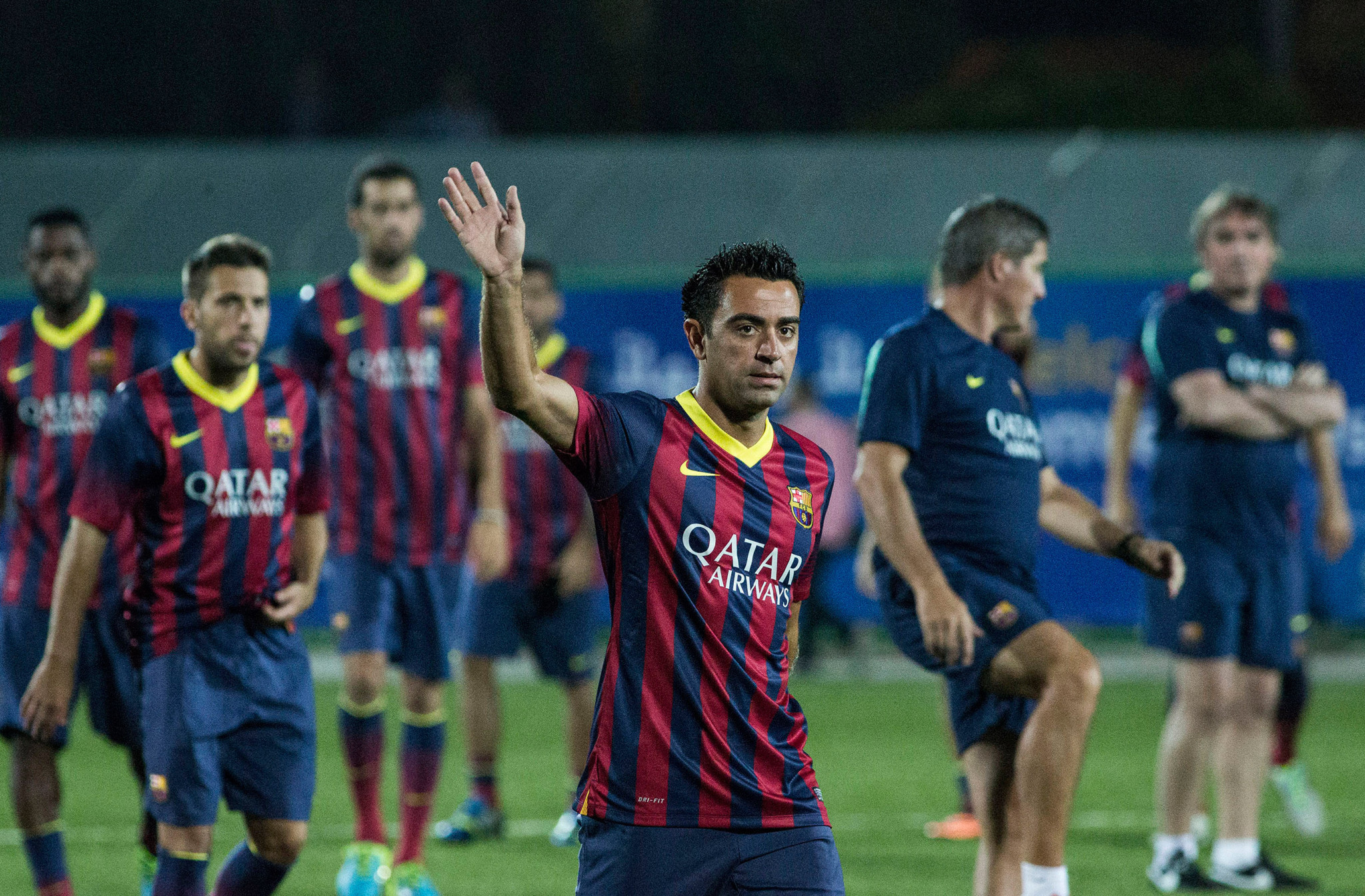 Xavi, an eight-time La Liga champion with Barcelona and current head coach, has claimed that he had no knowledge of the club trying to bribe referees ©Getty Images