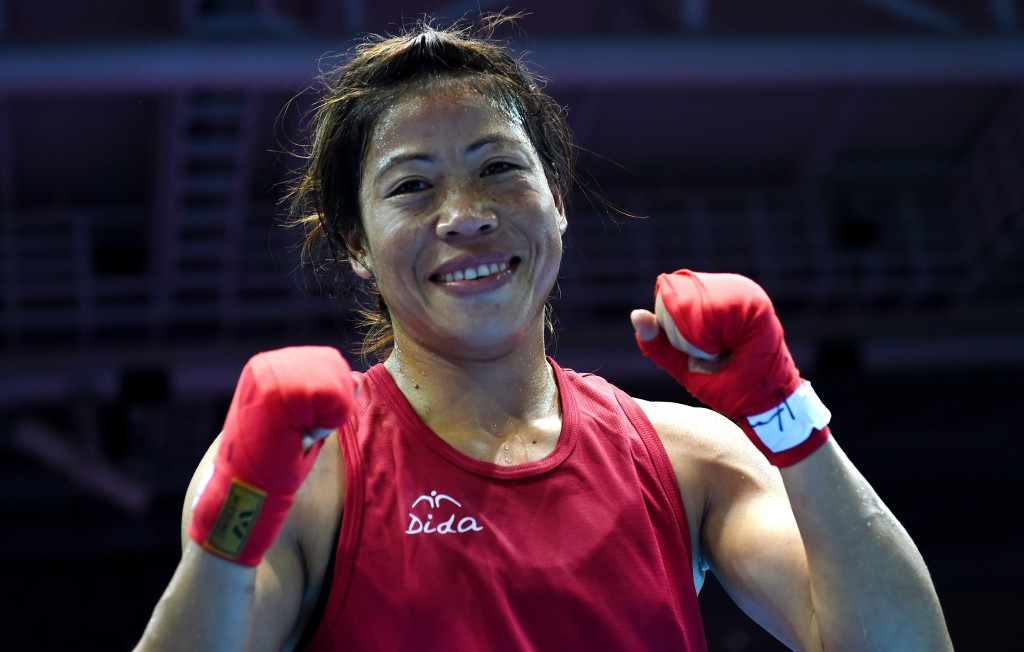 London 2012 flyweight bronze medallist Mary Kom got off to a winning start at the 2016 Women’s World Boxing Championships ©Getty Images