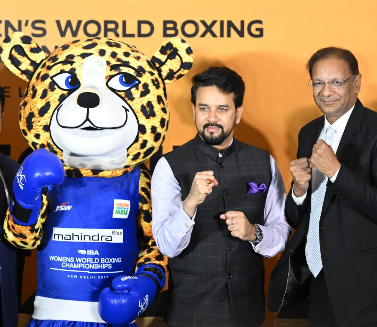 Boxing Federation of India President Ajay Singh, right, has claimed the IOC will attend the IBA Women's World Boxing Championships in New Delhi, despite the current poor relations between the two organisations ©BFI