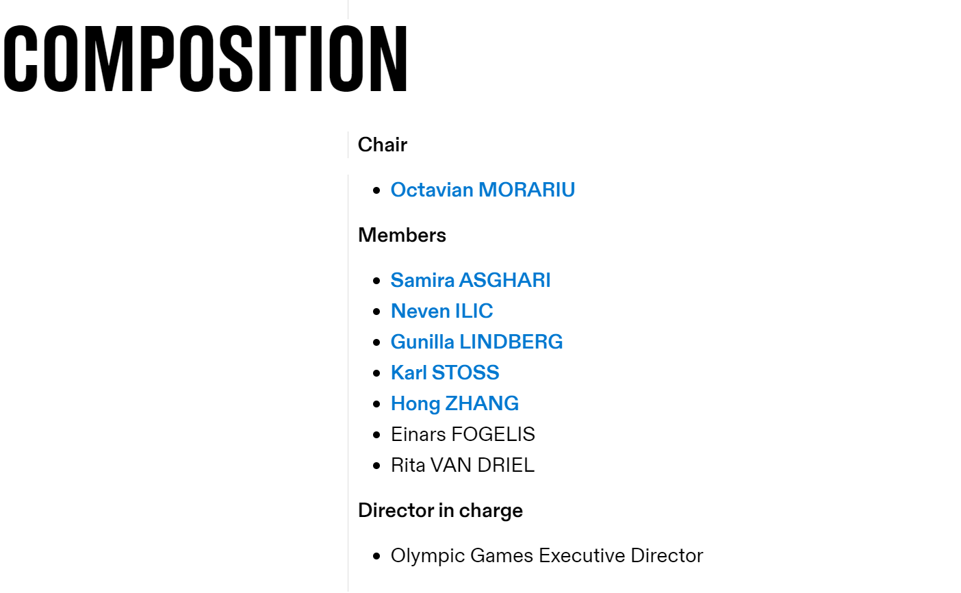 Gunilla Lindberg of Sweden has suspended her participation in the Future Host Commission for the Olympic Winter Games, but is still listed as a member ©IOC