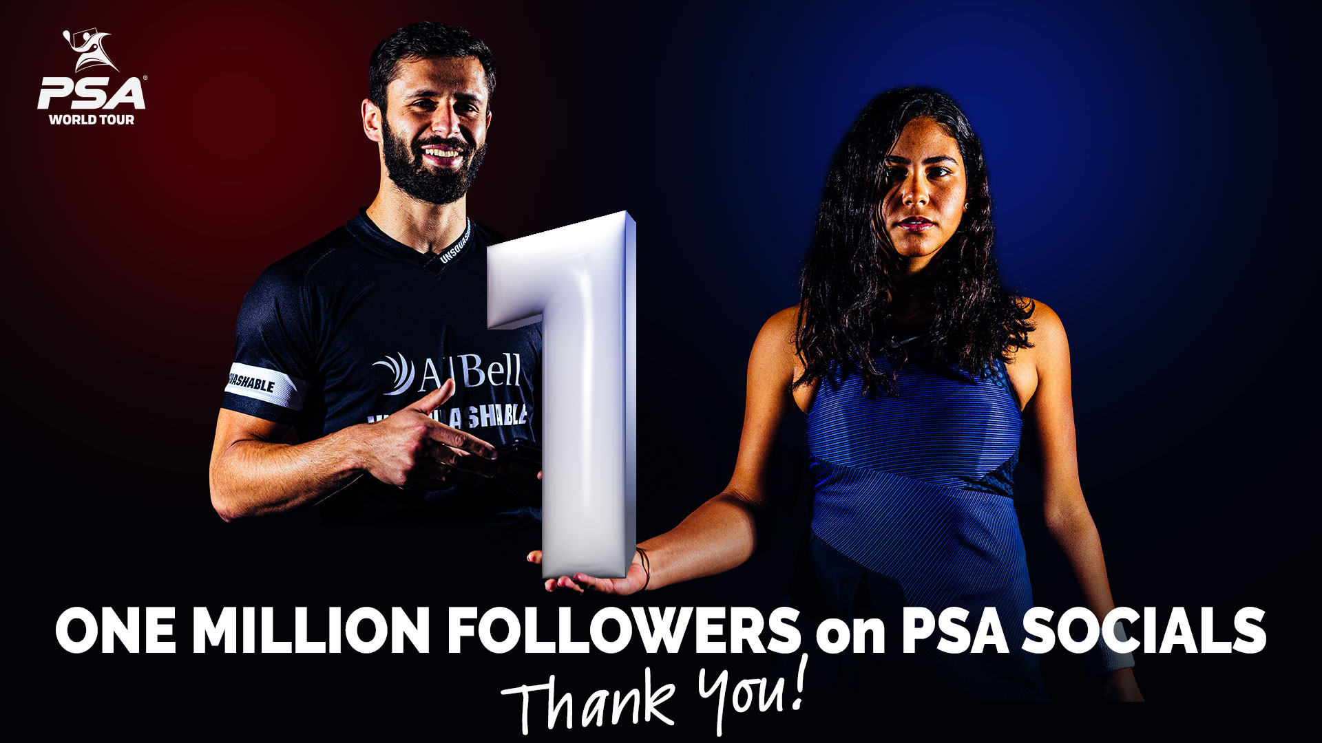 The PSA World Tour has surpassed one million followers on social media ©PSA