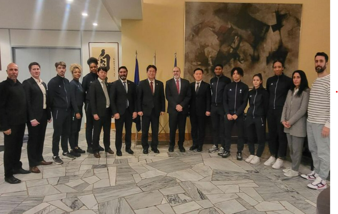  The French taekwondo team travelled to the home of the sport, South Korea, for a gruelling preparation tour from February 18 to March 4 ©FFTDA