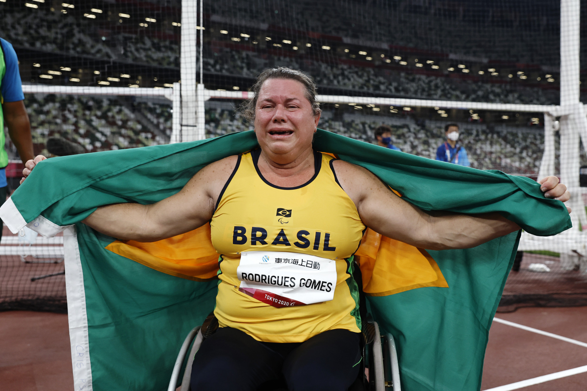Brazil's Elizabeth Rodrigues Gomes threw 6.51m to break the women's F53 shot put world record in Marrakech ©Getty Images